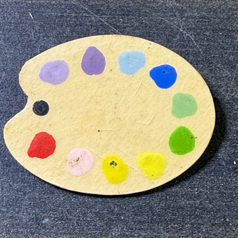 Artist Paint Palette Enamel Pin Brooch Colorful Art Supplies Gift